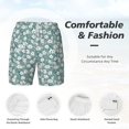 thumbnail image 3 of Balery Gouache Flowers Mens Swim Trunks Swim Shorts for Men Quick Dry Inseam Beach Shorts with Compression Liner Pocket-Small, 3 of 9