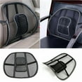 thumbnail image 2 of Black Lumbar Mesh Back Brace Support Office Home Car Seat Chair Ventilate Cool Cushion Pad with Massage | Breathable, Massage Beads for Ultimate Comfort (1 Piece), 2 of 7