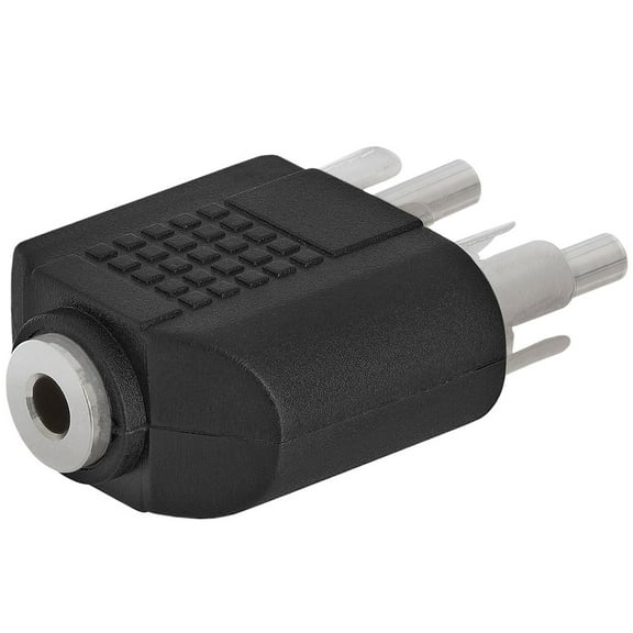 Cmple - 3.5mm Mono Jack to 2xRCA Plug Adapter