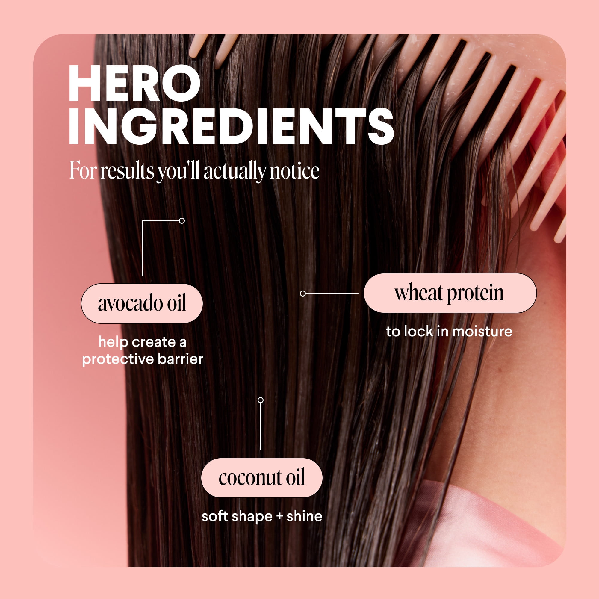 MONDAY Haircare SMOOTH Shampoo Softens Curly Wavy Hair, Wheat Protein, Avocado Oil, 27 fl oz