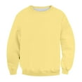thumbnail image 5 of Domuza Mens Crewneck Sweatshirts Casual Long Sleeves Soft Cotton Blend Pullover Sweatshirt Trendy Warm Basic Loose Fit Solid Blouse Gold XL, 5 of 5