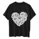 thumbnail image 2 of Camisetas de Manga Corta para las Mujeres Impreso Cuello Redondo Suelto Camiseta, Casual Cuatro Estaciones Blusa para el Hogar, 2 of 3
