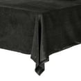 thumbnail image 4 of Unique Bargains Rectangle Velvet Tablecloth 160x280cm Black Washable for Wedding or Banquet, 4 of 5