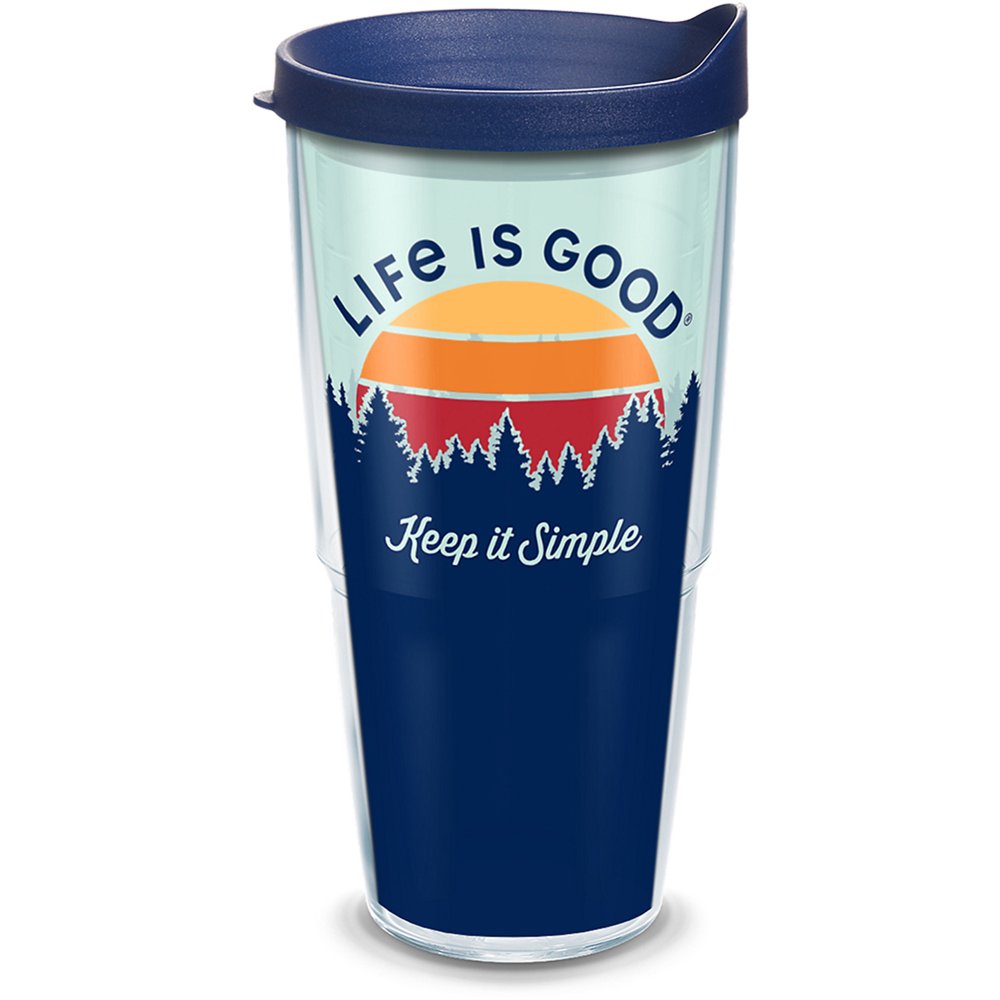 Life is Good Keep It Simple 24 oz Tumbler with lid