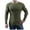 Army Green, variant on Fall Shirts for Men Casual Solid Round Neck Pullover Long Sleeve Sweater Slim Fit Bottoming Knit Top