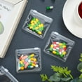 thumbnail image 5 of Pill Pouch Bags Zippered Pouch Set Reusable Baggies Clear Plastic Self Sealing Travel Medicine Organizer Storage Pouches with Slide Lock for Pills and Small Items(12 Pieces), 5 of 7