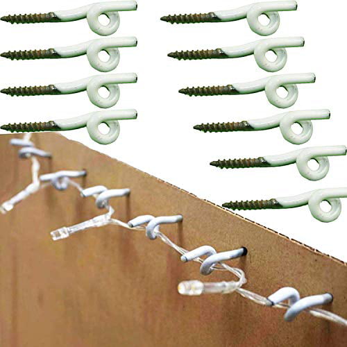 20 Screws Hangers Hook Clip for Christmas New Year Party Led Icicle Fairy Lights 