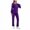 Purple-uniform nurse, variant on Dazajoo Womens Scrubs Sets 2 Piece Long Sleeve Button Cardigan and Elastic Waist Pants with Pockets Lightweight Stretchy Nursing Uniform,Purple,XL