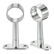 2Pack  82-105mm  Closet Rod Support Bracket, Rod Holder for Wardrobe, Silver