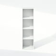 thumbnail image 4 of Furinno Reed 4-Tier Open Shelf Multipurpose Closet & Clothing Storage, Storage Organizer, White, 4 of 6