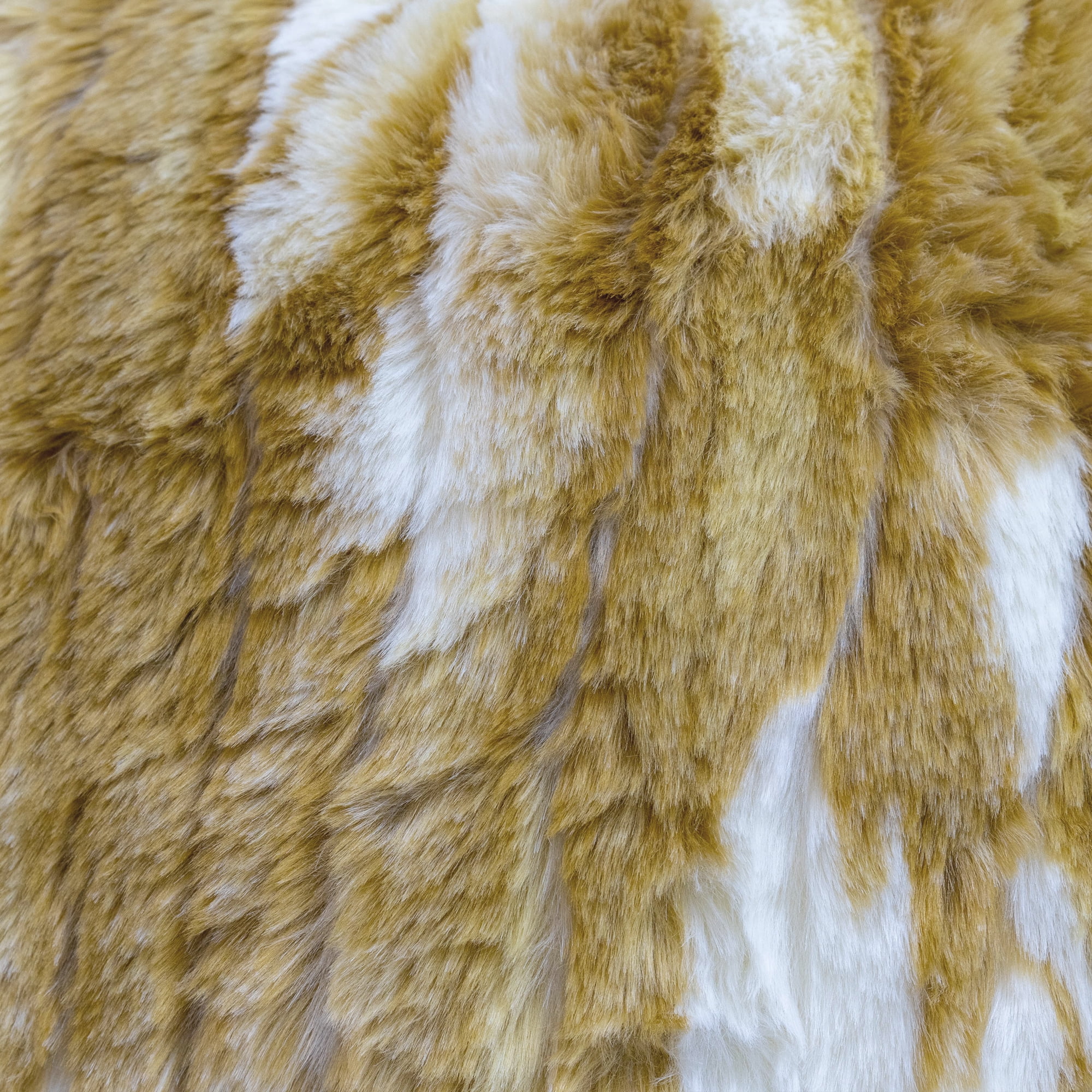Home Soft Things Jaquard Faux Fur Bedrest Pillow - Amber Gold - 20" x 18" x 17"