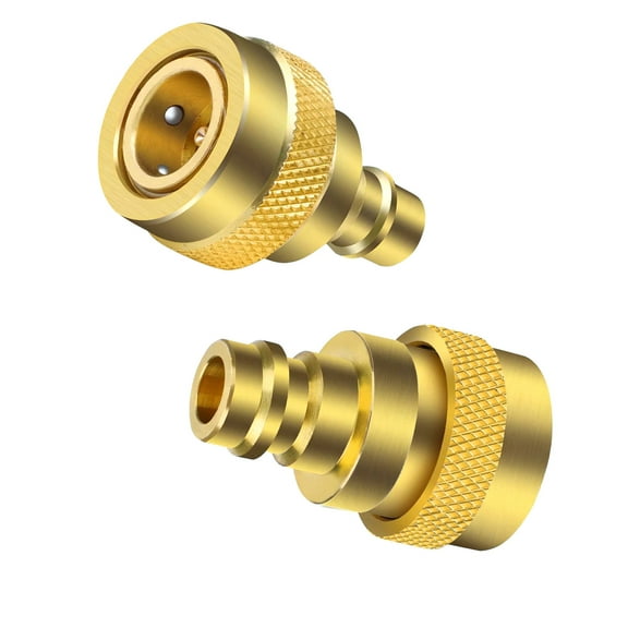 GUYUTING R134a to R1234yf Adapter for AC Charging Hoses, Features Quick-Connect System for Efficient Use