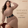 thumbnail image 6 of JASGOOD Women Wide Elastic Waist Belt for Dresses Fashion Cinch Belts Stretchy Waistband with Gold Buckle, 6 of 11