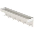 thumbnail image 1 of Key Holder for Wall Decorative - Mail Organizer and Key Rack with Tray for Hallway Kitchen Farmhouse Decor,Stainless Steel Key Hooks Mail Holder Wall Mounted - 6 Hooks (White), 1 of 15