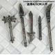 thumbnail image 1 of MOC-Juego de accesorios para armas militares medievales, bloques de construcción, figuras de soldado, escudo de espada, soldado de fuerza, pistola vanguard, juguete de ladrillos, 1 of 2