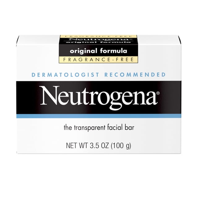Barra limpiadora facial Neutrogena Original Transparente 100g