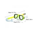 thumbnail image 3 of Soidarity Protector facial para niños Deporte exterior ajustable Deportes acuáticos Buceo Piscina Protector facial con tubo de respiración Amarillo Type2 NO2 Soidarity  OD023182-01, 3 of 6