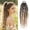 Blonde Mix, variant on Boho Dreadlock Hair Extensions Braided Ponytails 24 Inch