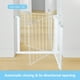 thumbnail image 4 of Extensión de puerta para perros de acero optimizada M, 75 cm de alto x 20 cm de ancho. Puertas para mascotas extralargas, accesorios, montaje a presión, para escaleras, puertas, cocinas y salas de, 4 of 8