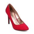 thumbnail image 1 of New Women Breckelles Audrey-11 Suede Almond Toe Classic Stiletto Pump Size, 1 of 5