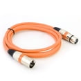 thumbnail image 2 of Cable DMX Tmvgtek de 5.9 Pies Conector XLR Macho A Hembra naranja, 2 of 4