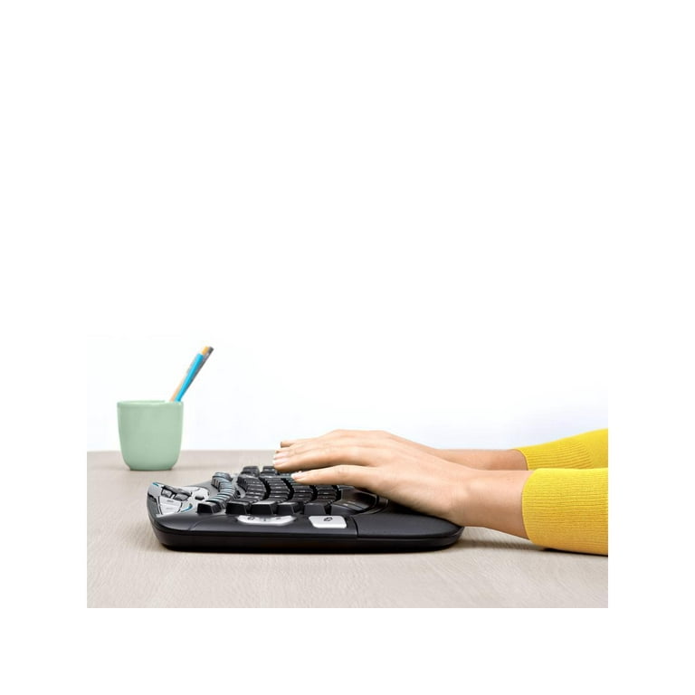 Logitech MK550 Wireless Keyboard & Mouse Combo - Wave Design With 128-Bit Encryption