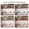 thumbnail image 7 of ODIKA 4'x6' Washable Area Rug Coral Ocean with Turtles Design Vibrant Sea Life Motif Fish and Kelp for Home Office, Under Desk, Non-Slip Chair-Friendly, Flatwoven, 7 of 7