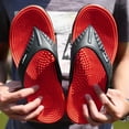 thumbnail image 6 of Mens Slippers,Men Summer Flip Flop Sandals Arch Support Beach Footwear for Casual Outdoor,Slippers for Men,Red,10, 6 of 7