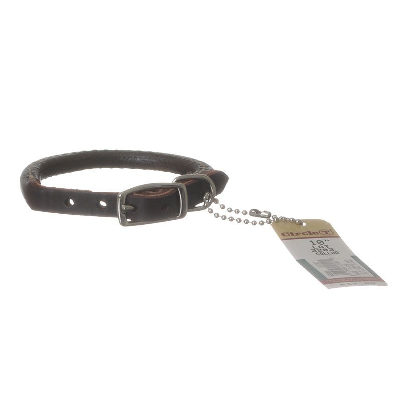 circle t leather collar