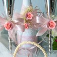 thumbnail image 4 of Flores falsas de 3,5 cm, decoraciones de bricolaje, flores de imitación para fiesta de boda (rosa carne) Ndcxsfigh libre de BPA, 4 of 6