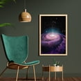 thumbnail image 2 of Galaxy Wall Art with Frame, Spiral Galaxy in Outer Space Andromeda Nebula Star Dust Universe Astronomy Print, Printed Fabric Poster for Bathroom Living Room, 23" x 35", Mauve Black, by Ambesonne, 2 of 2