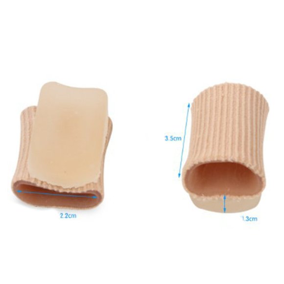 Gel Toe Separators Bunion Corrector for Overlapping Toe Fabric Toe Sps khaki
