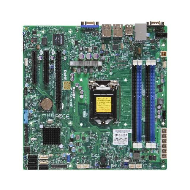 Supermicro Computer LGA1150 Intel C222 PCH DDR3 SATA3&USB3.0 V&2GbE MicroATX Server Motherboard X10SLL-F-B by Supermicro Computer