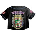 thumbnail image 3 of Lotusprinthandmade Personalized Name Puerto Rico Crop Top Baseball Jersey for Women XS-XL Multicolor, 3 of 5