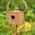 thumbnail image 4 of Zaer Ltd. Copper Colored Teapot Birdhouse Garden Stakes (Style 3), 4 of 9