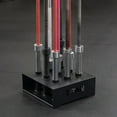 thumbnail image 3 of Titan Fitness 9 Barbell Holder, Vertical Olympic Sized Bar Rack, 19" x 19" Compact Floor Unit, 3 of 10