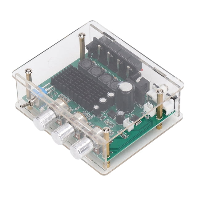 Placa de amplificador de audio de potencia digital de doble canal, módulo de preamplificador de sonido de amplificador estéreo de doble canal para altavoz de automóvil de cine en casa