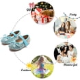 thumbnail image 5 of Toddler Flower Girl Dress Shoes - Girl Ballet Flats Party School Shoes Wedding, 5 of 6