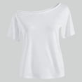thumbnail image 5 of VeFlora Girl's Off The Shoulder Tops Short Sleeve Cute Summer T Shirts for Teens Girls Y2k Tops Trendy(Light Gray#01/10-11 Years), 5 of 5
