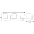 thumbnail image 3 of Progress Lighting P300018-015 Glance Three-Light Bath, Brushed Nickel, 3 of 3