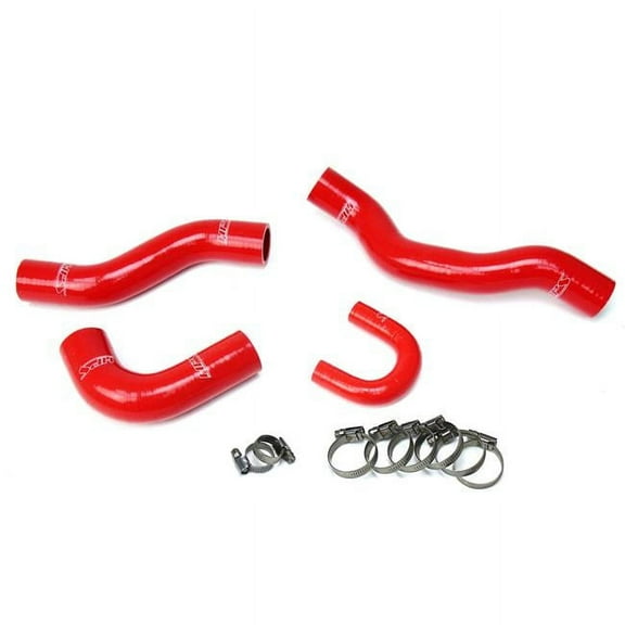 HPS Red Reinforced Silicone Radiator Hose Kit Coolant for Toyota 84-95 4Runner Pickup 22RE Non Turbo EFI