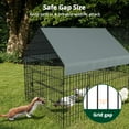 thumbnail image 2 of 126" x 42" x 44" Metal Chicken Coop Playpen w/ Upgraded Cover, DOMIPET Rabbit Duck Backyard Farm Large Cat Cage, 2 of 7