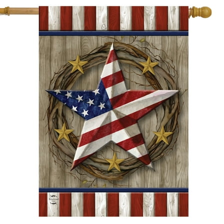 Briarwood Lane American Barn Star House Flag