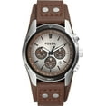 thumbnail image 1 of Fossil Montre Manchette Décontractée pour Homme Coachman à Quartz en Acier Inoxydable et Cuir Brun, 1 of 10