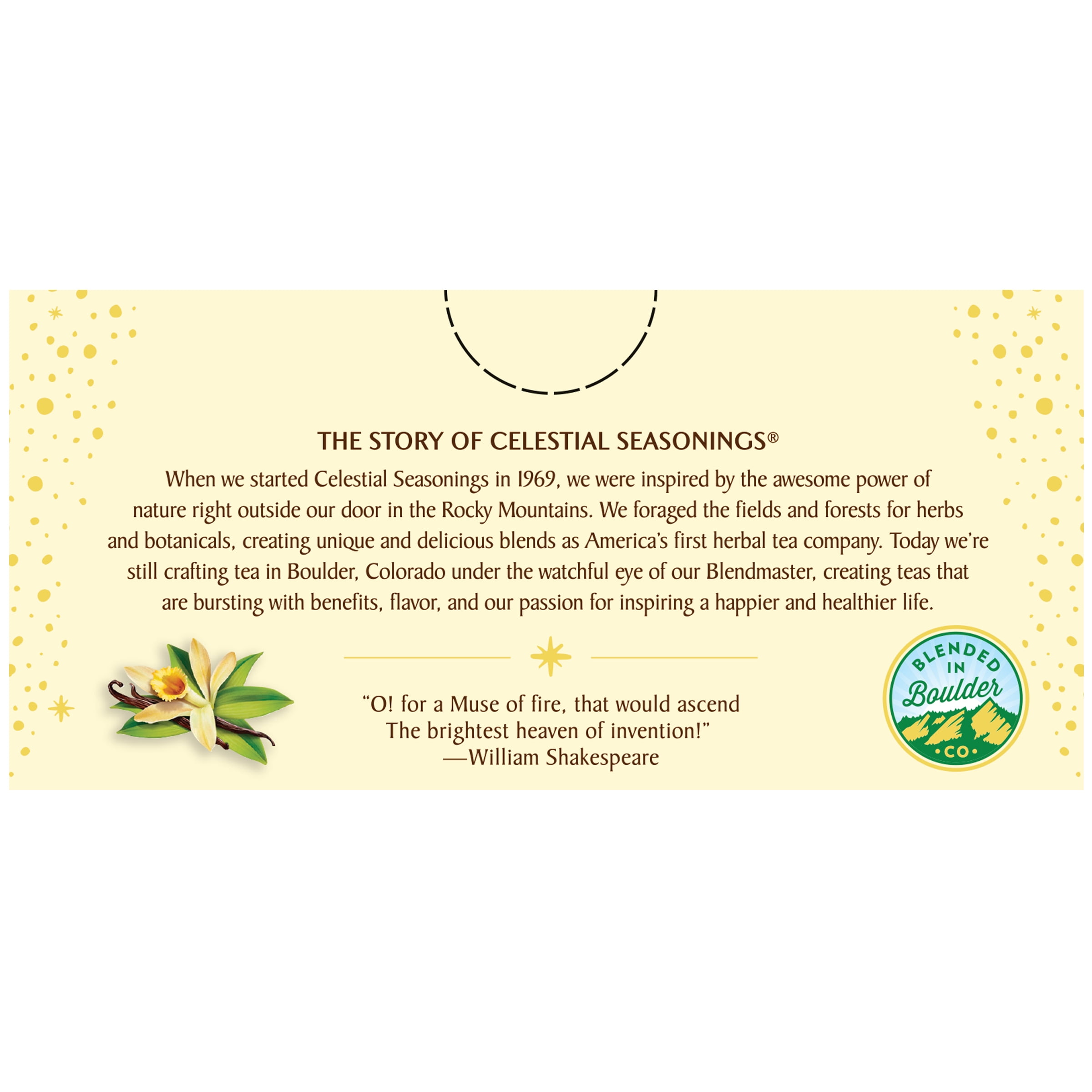 (3 pack) Celestial Seasonings Fireside Vanilla Spice Caffeine-Free Herbal Tea Bags (20 Count)