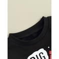 thumbnail image 6 of Liacowi Toddler Boys 2PCS Fall Pants Sets Infant Baby Boys Clothes Long Sleeve Letter Print Sweatshirt and Drawstring Pants Sets 0-3 Years, 6 of 9