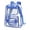 Blue, variant on Clear Backpack for School PVC Clear Bookbag Heavy Duty Transparent Backpacks for Stadium Events Multiple Pockets See Through Bag for Concert Work Security Travel Festival, Black