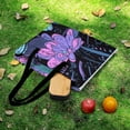 thumbnail image 6 of Purple Flowers Waterproof Picnic Blanket with Foldable Zipper, Suitable for Outdoor Use, Suitable for Travel, Camping, Beaches, Parks, Grasslands, Picnic Blanket Accessories, 6 of 8