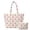Cherry Print, variant on Cugasmaru Pink Horse Roses Large Tote Bag for Women, Quilted Shoulder Bag with Cosmetic Pouch, Lightweight for Gym Work College Shopping