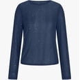 thumbnail image 4 of LIUJUNSHOP Women Mesh Bodysuit Neck Long Sleeve Sheer Rhinestone Going Out Top, 4 of 4